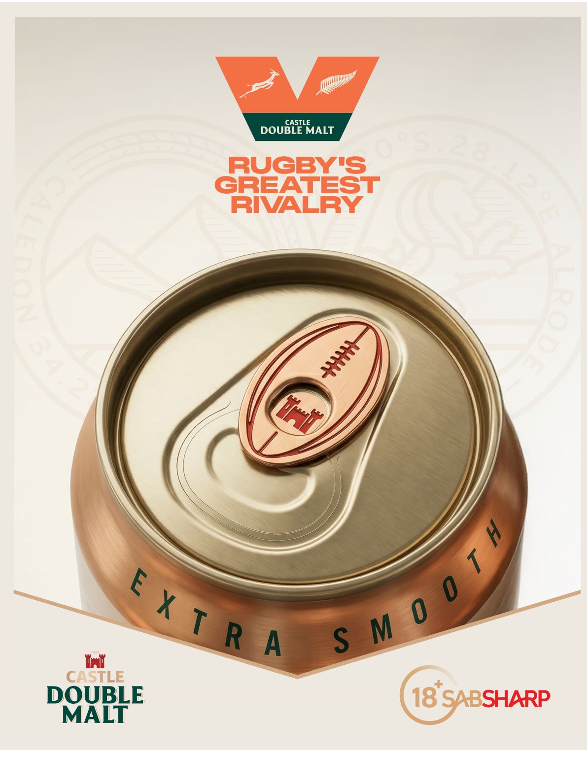Castle Double Malt Brings South Africans Together Through Rugby's Greatest Rivalry Partnership