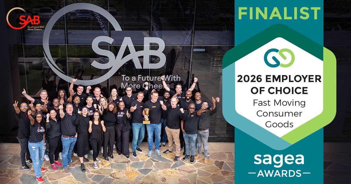 Our People, Our Pride: SAB Shortlisted for SAGEA Employer of Choice Award 